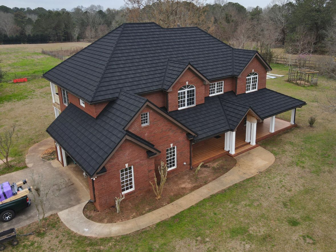 Completed residential roofing project in the Fort Worth area