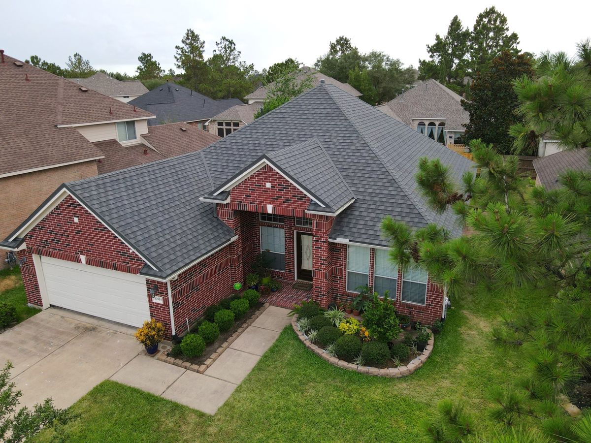 Finished roof replacement on a North Texas home