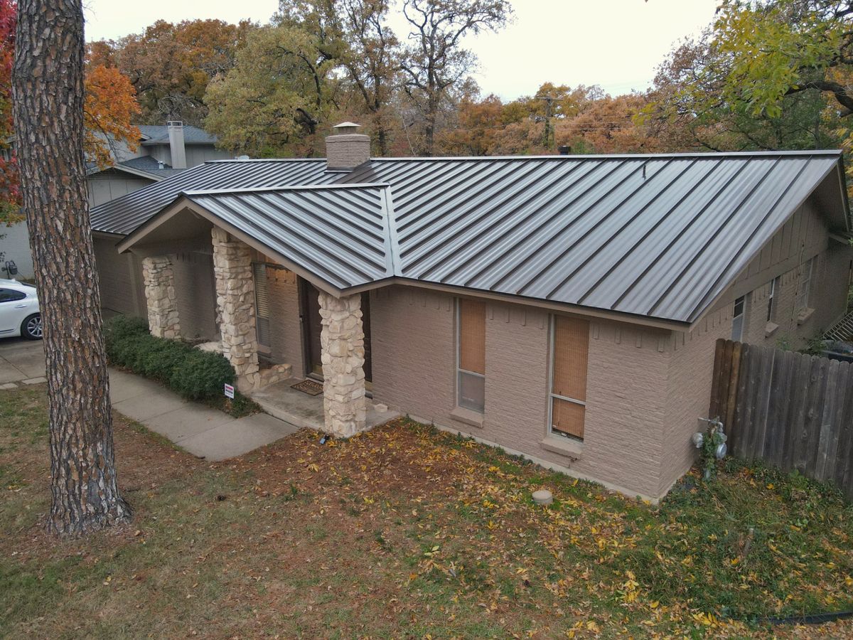 Standing seam metal roof installed by Alliance Metal Roofing